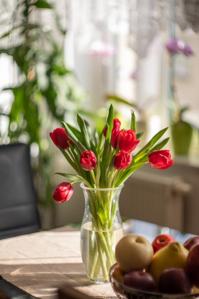 tulips, red flowers, flower vase-6995691.jpg