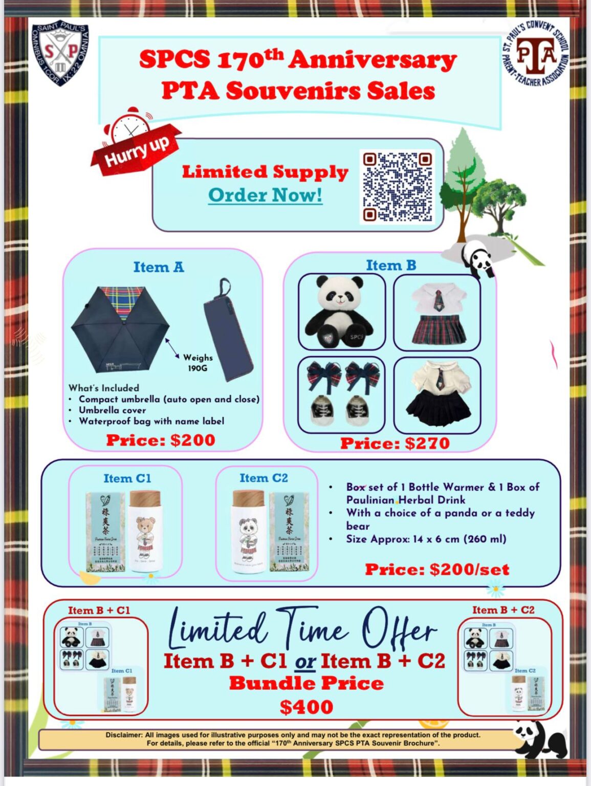 SPCS 170th Anniversary PTA Souvenirs Sales - St. Paul's Convent School ...